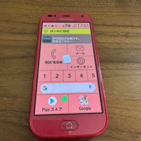 F-42A らくらくスマートフォン ピンク SIMロック解除済み スマホ