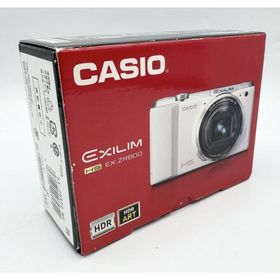 【中古 動作確認済】 CASIO デジタルカメラ EXILIM EXZR800WE 1610万画素 光学18倍ズーム EX-ZR800WE ホワイト