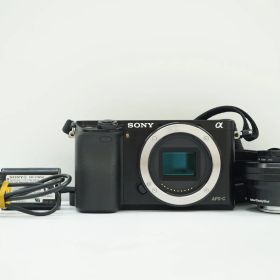 L091349)SONY α6000 ILCE-6000 PZ 16-50 OSS ブラック デジタル一眼レフカメラ