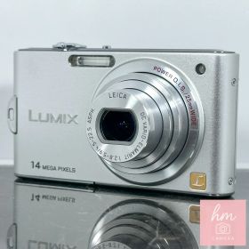 【美品】Panasonic LUMIX DMC-FX66 プレシャスシルバー コンパクトデジタルカメラ 1210万画素 広角25mm 光学5倍ズーム MEGA O.I.S. おまかせiA ライカレンズ パナソニック