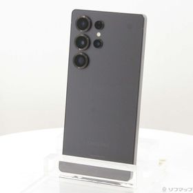(中古)SAMSUNG Galaxy S25 Ultra 256GB チタニウムジェットブラック SM-S938Q SIMフリー(269-ud)
