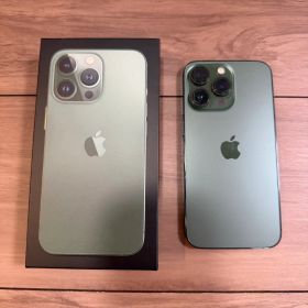 Apple iPhone 13 Pro アルパイングリーン 本体 画面一部割れ