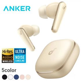 【 ノイズキャンセリング 】 Anker イヤホン ワイヤレスイヤホン Soundcore Liberty 5 A3957NB1 Dolby Audio ハイレゾ LDAC 外音取り込み IP55 防水 防塵 Bluetooth 5.4 マルチポイント シャンパンゴールド サウンドコア リバティ5