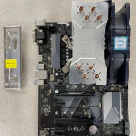 【BIOS起動確認済】Intel i7-9700K ＆ ASUS H370-A ＆ メモリ8GB ＆ CPUクーラー 4点セット（純正I/Oパネル付属）