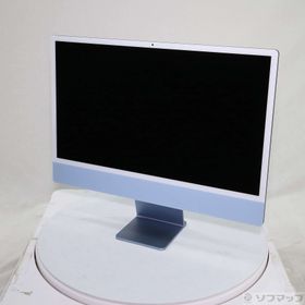 (中古)Apple iMac 24-inch Mid-2021 MGPL3J/A Apple M1 8コアCPU_8コアGPU 16GB SSD1TB ブルー (macOS v26.6)(262-ud)