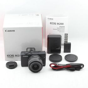 Canon ミラーレス一眼カメラ EOS M200 標準ズームキット ブラック EOSM200BK-1545ISSTMLK