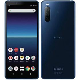 【中古】【安心保証】 Xperia 10 II SO-41A[64GB] docomo ブルー