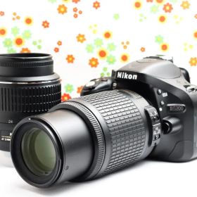 ニコン Nikon D5200☆スマホに送れる！☆ダブルレンズ！☆動画撮影可♪