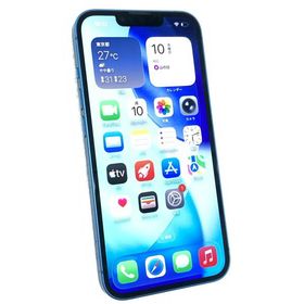 中古 Apple iPhone13 128GB ブルー 3J831J／A SIMフリー ※赤ロム保証あります