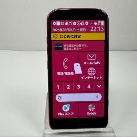 美品 NTT docomo らくらくスマートフォン F-52B ピンク