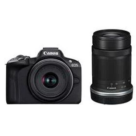 ★エントリーでポイント5倍★Canon EOS R50 ダブルズームキット ブラック ミラーレスカメラ キヤノン