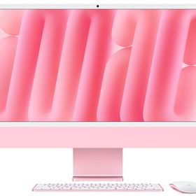 Apple iMac 24インチ Retina 4.5Kディスプレイモデル M4チップ 10コアGPU 512GB SSD 24GBメモリ MD2U4J/A [ピンク]