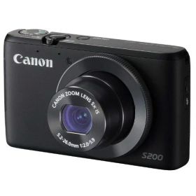 【中古】【1年保証】【新品級】Canon PowerShot S200 ブラック