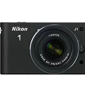【中古】「非常に良い」Nikon ミラーレス一眼カメラ Nikon 1 (ニコンワン) J1 (ジェイワン) 標準ズームレンズキット ブラックN1 J1HLK BK
