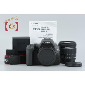 【中古】Canon キヤノン EOS Kiss X10 EF-S 18-55 IS STM レンズキット ブラック シャッター回数僅少