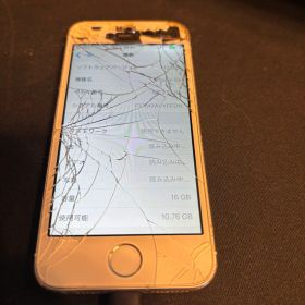 iPhone 5s ジャンク 画面割れ Touch ID動作確認 部品取り