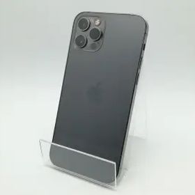 【中古】Apple SoftBank 【SIMロック解除済み】 iPhone 12 Pro 128GB グラファイト MGM53J/A【柏】保証期間１ヶ月【ランクB】