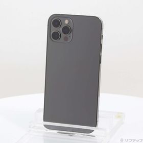 (中古)Apple iPhone12 Pro 128GB グラファイト MGM53J/A SIMフリー(368-ud)
