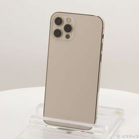 (中古)Apple iPhone12 Pro 128GB ゴールド MGM73J/A SIMフリー(258-ud)