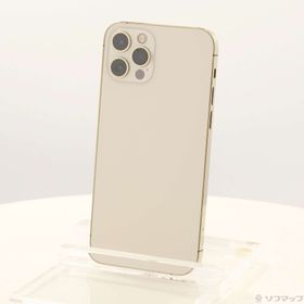 (中古)Apple iPhone12 Pro 128GB ゴールド MGM73J/A SIMフリー(198-ud)