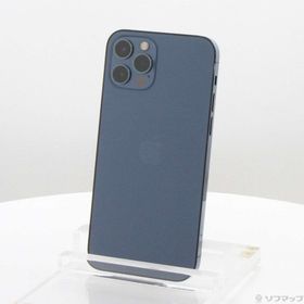 (中古)Apple iPhone12 Pro 128GB パシフィックブルー MGM83J/A SIMフリー(348-ud)