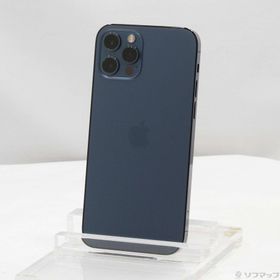 (中古)Apple iPhone12 Pro 128GB パシフィックブルー MGM83J/A SIMフリー(251-ud)