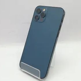【中古】Apple SoftBank 【SIMロック解除済み】 iPhone 12 Pro 128GB パシフィックブルー MGM83J/A【立川フロム中武】保証期間１ヶ月【ラ