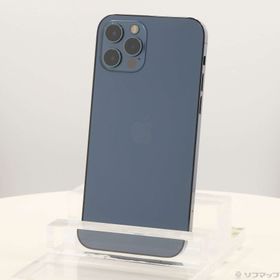 (中古)Apple iPhone12 Pro 128GB パシフィックブルー MGM83J/A SIMフリー(377-ud)