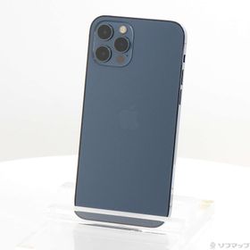 (中古)Apple iPhone12 Pro 128GB パシフィックブルー MGM83J/A SIMフリー(269-ud)
