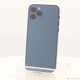 (中古)Apple iPhone12 Pro 128GB パシフィックブルー MGM83J/A SIMフリー(247-ud)