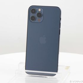 (中古)Apple iPhone12 Pro 128GB パシフィックブルー MGM83J/A SIMフリー(305-ud)
