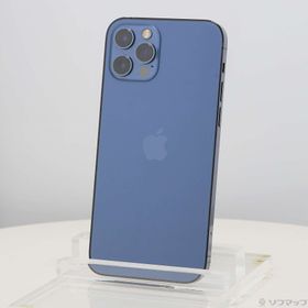 (中古)Apple iPhone12 Pro 128GB パシフィックブルー MGM83J/A SIMフリー(198-ud)