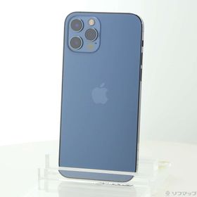 (中古)Apple iPhone12 Pro 128GB パシフィックブルー MGM83J/A SIMフリー(348-ud)