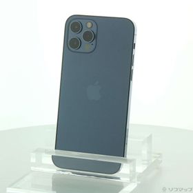(中古)Apple iPhone12 Pro 128GB パシフィックブルー MGM83J/A SIMフリー(368-ud)