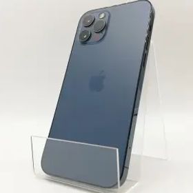 【中古】Apple au 【SIMロック解除済み】 iPhone 12 Pro 128GB パシフィックブルー MGM83J/A【福岡筑紫】保証期間１ヶ月【ランクB】