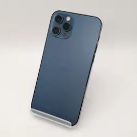 【中古】Apple 国内版 【SIMフリー】 iPhone 12 Pro 128GB パシフィックブルー MGM83J/A【大須2】保証期間１ヶ月【ランクC】