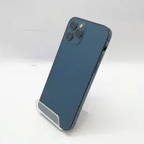 【中古】Apple au 【SIMロック解除済み】 iPhone 12 Pro 128GB パシフィックブルー MGM83J/A【道玄坂】保証期間１ヶ月【ランクC】