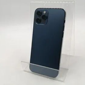 【中古】Apple au 【SIMロック解除済み】 iPhone 12 Pro 128GB パシフィックブルー MGM83J/A【秋葉3号】保証期間１ヶ月【ランクB】