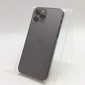 【中古】Apple SoftBank 【SIMロック解除済み】 iPhone 12 Pro 256GB グラファイト MGM93J/A【福岡筑紫】保証期間１ヶ月【ランクB】