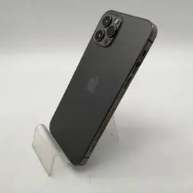 【中古】Apple au 【SIMロック解除済み】 iPhone 12 Pro 256GB グラファイト MGM93J/A【OSU301】保証期間１ヶ月【ランクC】