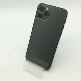 【中古】Apple au 【SIMロック解除済み】 iPhone 12 Pro 256GB グラファイト MGM93J/A【OSU301】保証期間１ヶ月【ランクB】