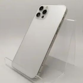 【中古】Apple SoftBank 【SIMロック解除済み】 iPhone 12 Pro 256GB シルバー MGMA3J/A【川崎駅前】保証期間１ヶ月【ランクC】