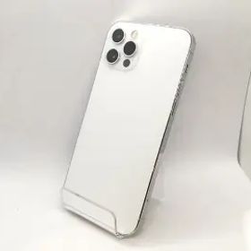 【中古】Apple SoftBank 【SIMロック解除済み】 iPhone 12 Pro 256GB シルバー MGMA3J/A【高崎モントレー】保証期間１ヶ月【ランクC】