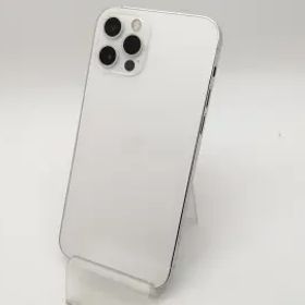 【中古】Apple SoftBank 【SIMロック解除済み】 iPhone 12 Pro 256GB シルバー MGMA3J/A【大須】保証期間１ヶ月【ランクB】