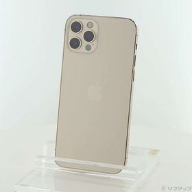 (中古)Apple iPhone12 Pro 256GB ゴールド MGMC3J/A SIMフリー(297-ud)