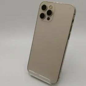 【中古】Apple SoftBank 【SIMロック解除済み】 iPhone 12 Pro 256GB ゴールド MGMC3J/A【大須2】保証期間１ヶ月【ランクC】