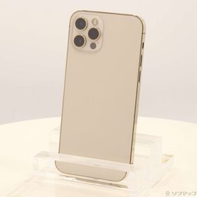 (中古)Apple iPhone12 Pro 256GB ゴールド MGMC3J/A SIMフリー(368-ud)