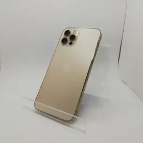 【中古】Apple au 【SIMロック解除済み】 iPhone 12 Pro 256GB ゴールド MGMC3J/A【川崎駅前】保証期間１ヶ月【ランクC】