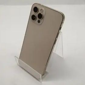 【中古】Apple SoftBank 【SIMロック解除済み】 iPhone 12 Pro 256GB ゴールド MGMC3J/A【宇田川】保証期間１ヶ月【ランクC】