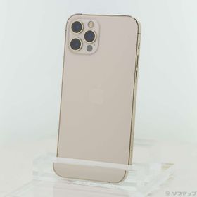 (中古)Apple iPhone12 Pro 256GB ゴールド MGMC3J/A SIMフリー(276-ud)